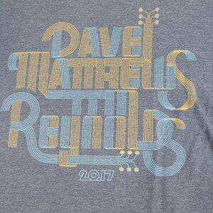Dave Matthews Tim Reynolds Shirt Medium Blue 2017 Tour Dave & Tim